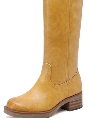 Dream Pairs Tall Over-the-Knee Boot in Mustard Yellow